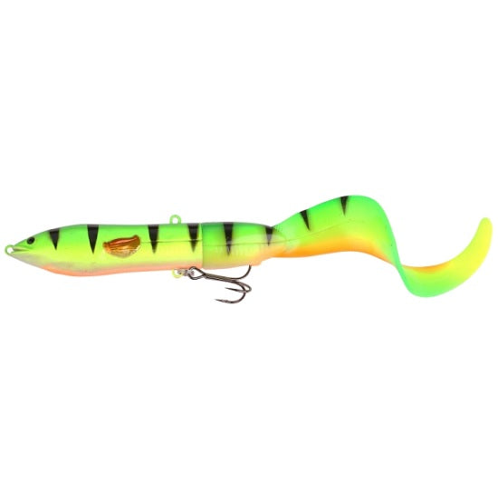 NALUCA SAVAGE GEAR HARD EEL FIRE TIGER 17CM, 1+2BUC/PLIC