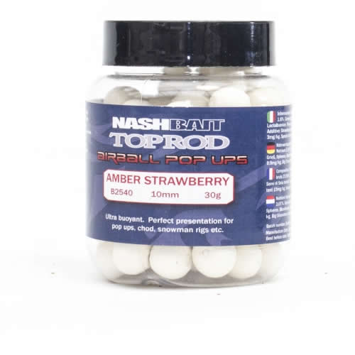 NASH POP-UP CLASSIC AIRBALL 10mm 30gr AMBER STRAWBERRY