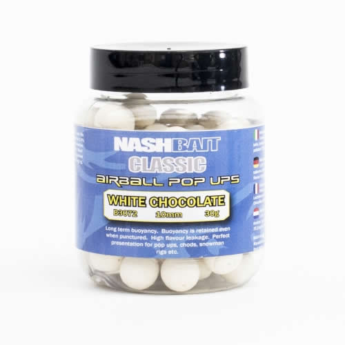 NASH POP-UP CLASSIC AIRBALL 10mm 30gr WHITE CHOCOLATE