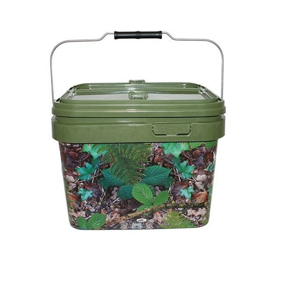 NGT GALEATA PATRATA CAMO 10 L CU CAPAC SI CU MANER METALIC