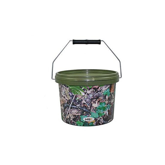 NGT GALEATA ROTUNDA CAMO 2.5 L CU CAPAC SI CU MANER METALIC