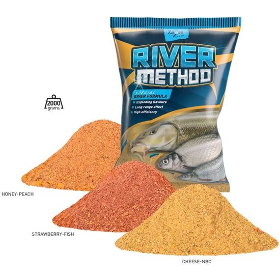 Nada Carp Zoom River Method Groundbait, Cheese Nbc, Yellow, 2kg