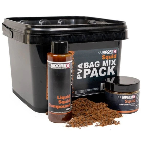 Nada Cc Moore Pva Bag Mix Pack, Squid, 1kg