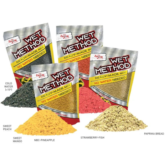Nada Carp Zoom Wet Method Feeder, Paprika-bread, 800g