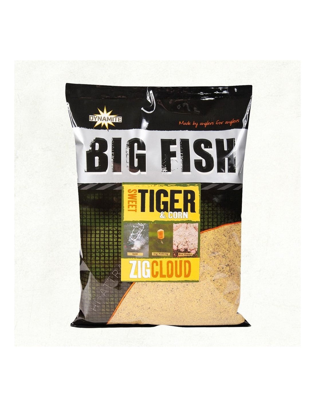 Nada Dynamite Baits Big Fish Feed Sweet Tiger &amp; Corn Zig Cloud 1.8kg