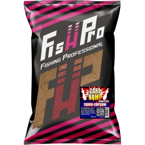Nada Fish Pro Carp Bombo, Squid Capsuna, 1kg