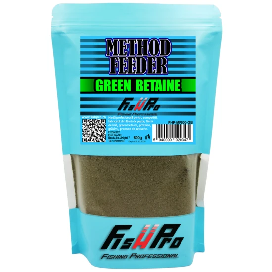 Nada Fish Pro Method Feeder Easy-open Resigilabil, Green Betaine, 600g