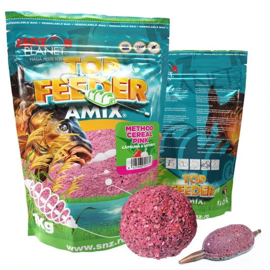 Nada Senzor Top Feeder Amix Method Cereal Pink, Capsuna Usturoi, 1kg