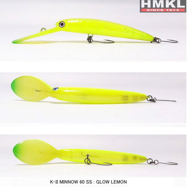 Naluca HMKL K-II Minnow 60 Suspending - 3.6g 6cm Glow Lemon