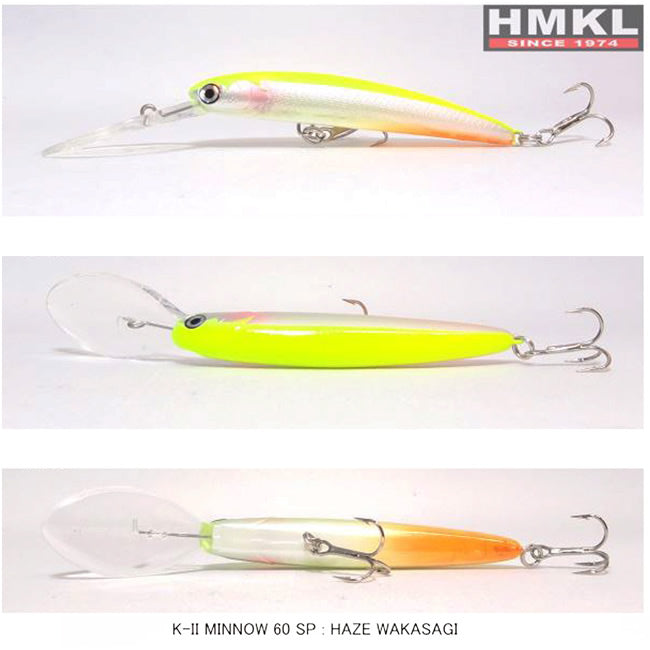Naluca HMKL K-II Minnow 60 Suspending - 3.6g 6cm Haze Wakasagi