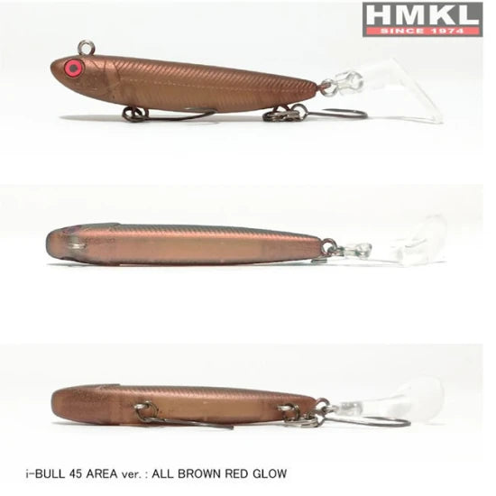 Naluca Hmkl Micro Minnow I-bull 45mm Trout Area 2.4g All Brown Red Glow