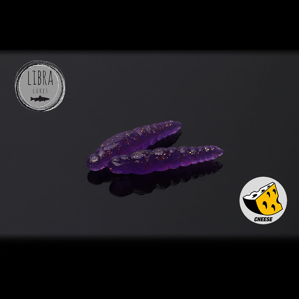 Naluca LIBRA LARGO SLIM Worm 2.8cm 020 Cheese 15buc