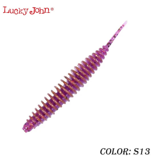 Naluca Lucky John Soft Lure Ultraworm, Culoare S13, 5cm, 9buc/pac