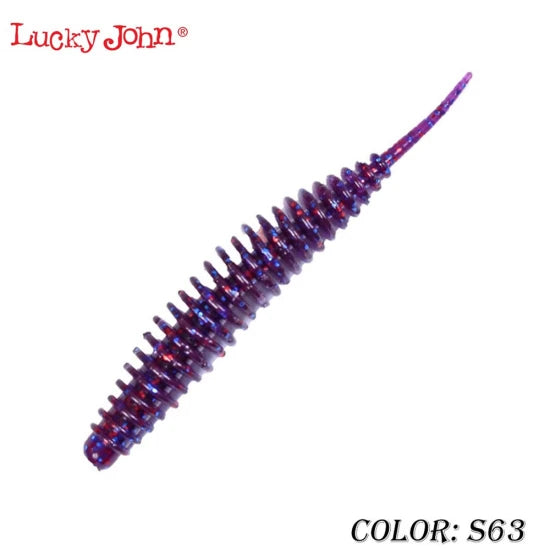 Naluca Lucky John Soft Lure Ultraworm, Culoare S63, 5cm, 9buc/pac