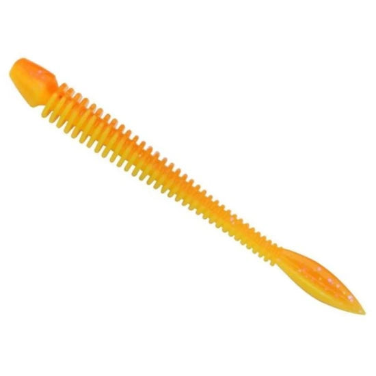 Naluca Power Bait Power Flail, Fl Orange Snsne Yellow, 9cm, 8buc/plic