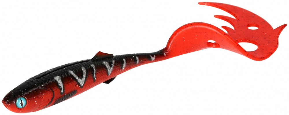 Naluca Sicario Pike Tail 10.5Cm/Red Tiger - 4 Buc