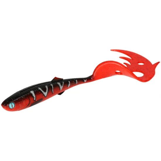 Naluca Sicario Pike Tail 8.5cm/red Tiger - 4buc