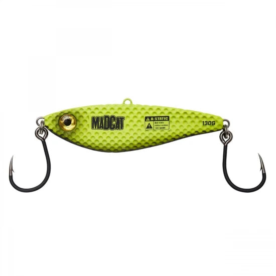 Naluca Vertical Jig Madcat Vibratix Fluo Yellow Uv 12cm 110g