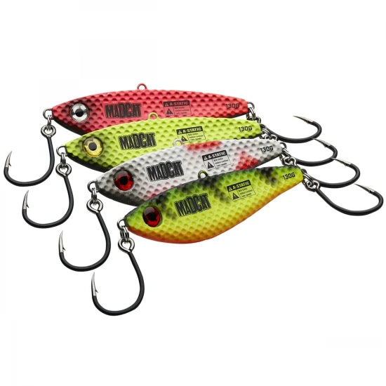 Naluca Vertical Jig Madcat Vibratix Fluo Yellow Uv 12cm 110g