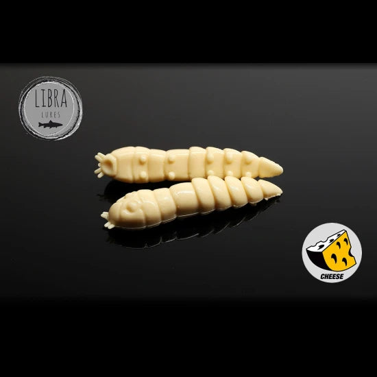 Naluca Worm Libra Lures Kukolka 4.2cm Cheese 005