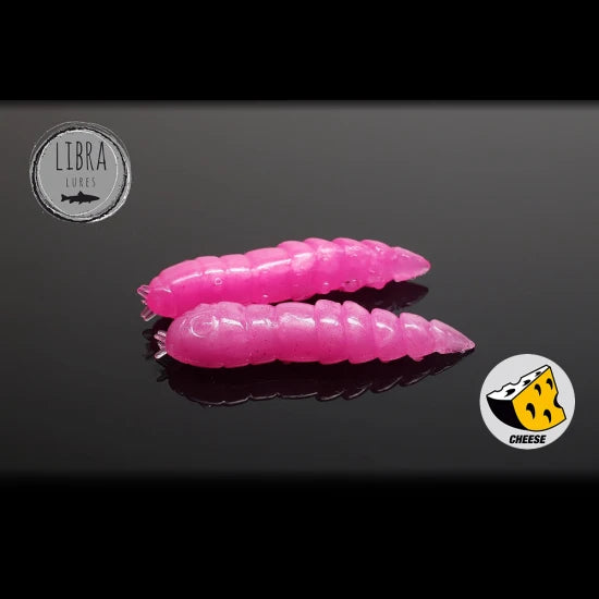 Naluca Worm Libra Lures Kukolka 4.2cm Cheese 018