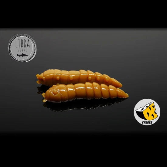 Naluca Worm Libra Lures Kukolka 4.2cm Cheese 036