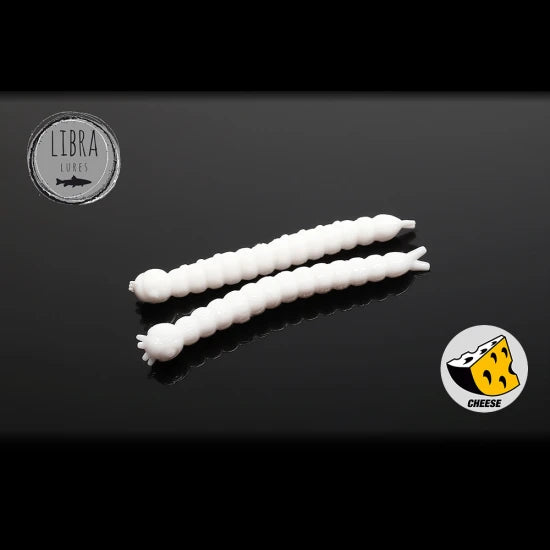 Naluca Worm Libra Slight 3.8cm 001 Cheese 15buc/borcan