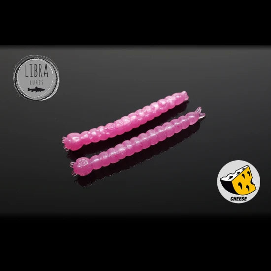 Naluca Worm Libra Slight 3.8cm 018 Cheese 15buc/borcan