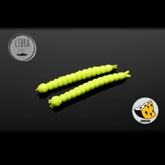 Naluca Worm Libra Slight 3.8cm 027 Cheese 15buc/borcan