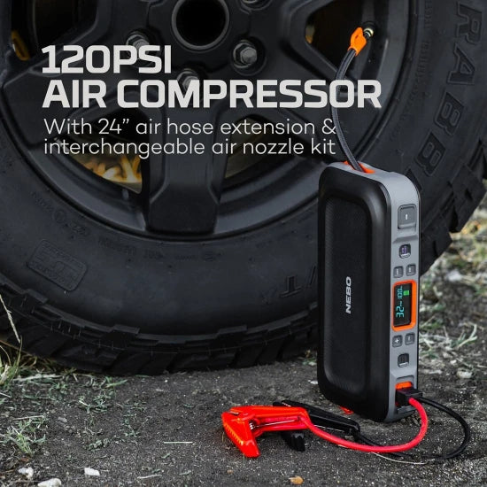 Nebo Assist Air Jump Starter 15ah, 24.2x11.8x4.9cm