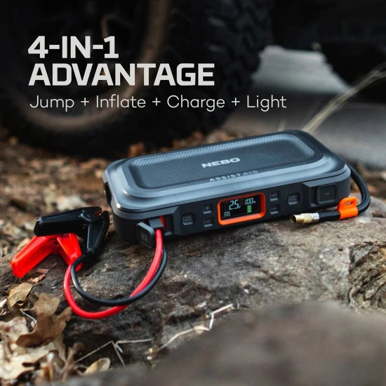 Nebo Assist Air Jump Starter 15ah, 24.2x11.8x4.9cm