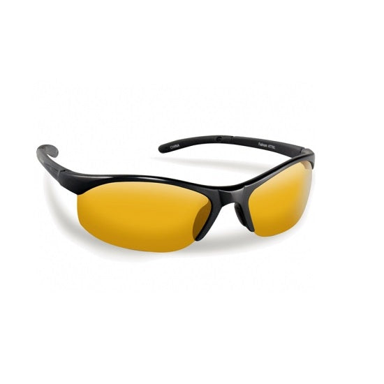 Ochelari Flying Fisherman Briston Black Yellow Amber Sunglasses Black Yellow Amber