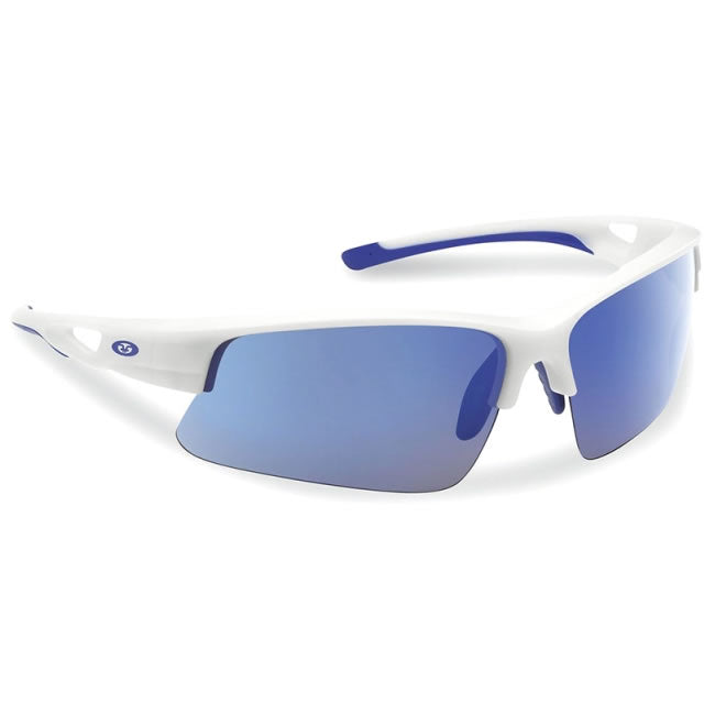 Ochelari Flying Fisherman Moray Matte White Smoke Blue Mirror