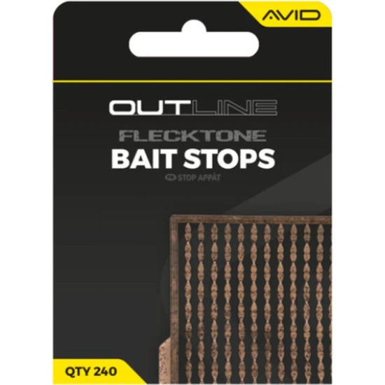 Opritoare Avid Outline Fleck Tone Bait Stops, 240buc/pac