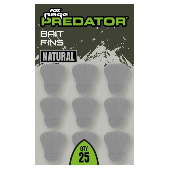 Opritoare Fox Rage Predator Bait Fins - Natural, 25buc/pac