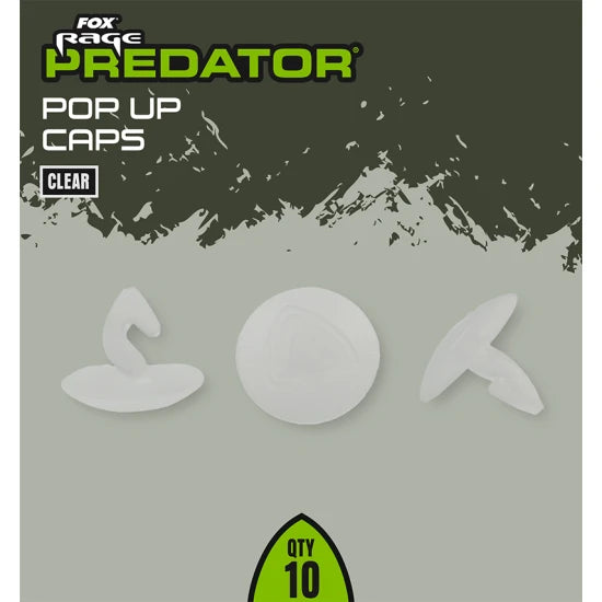 Opritoare Fox Rage Predator Pop Up Caps, 10buc/pac