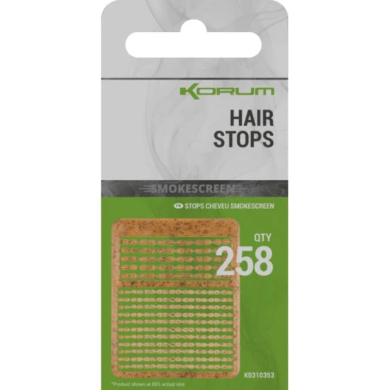 Opritoare Korum Smokescreen Hair Stops, 258buc/pac
