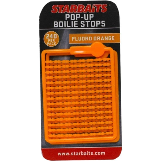 Opritoare Starbaits Bait Stopper Pop Up Fluo, Portocaliu, 240buc/pac