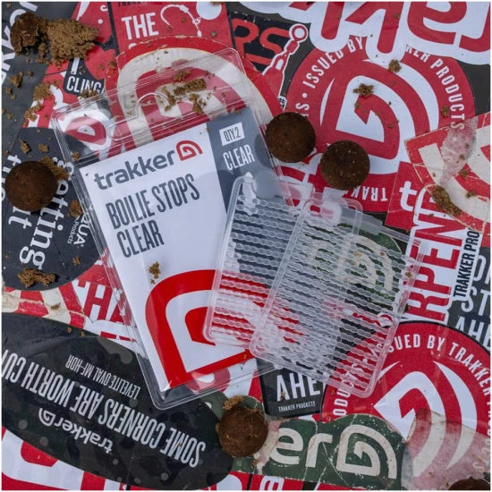 Opritoare Trakker Boilie Stops Clear Tpx5, 240buc/pac