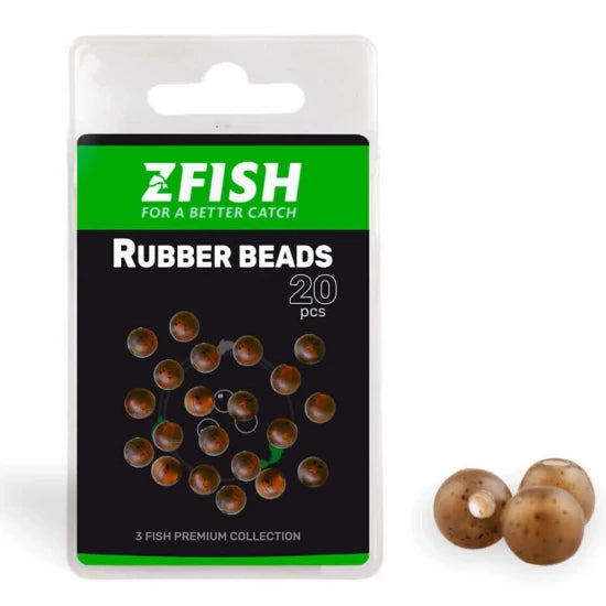 Opritoare Zfish Rubber Beads, 7mm, 20buc/pac
