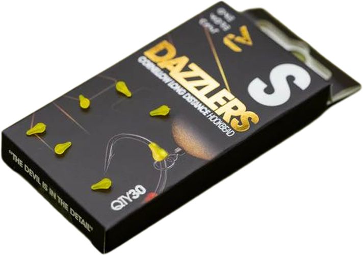 Opritor Carlig ONE MORE CAST Tackle Dazzlers Long Distance Hookbead, Yellow, 30buc/pac