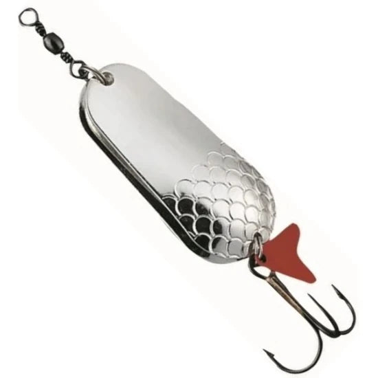 Oscilanata Dam Effzett Twin Spinner Spoon, Silver Silver, 8cm, 45g, 1buc/pac