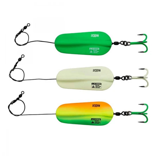 Oscilanta Madcat A-static Rattlin Inline Spoons 125g Firetiger