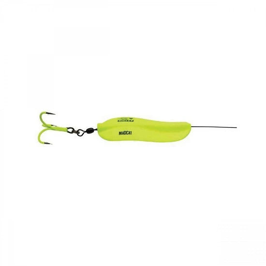 Oscilanta Madcat A-static Rattlin Inline Spoons 125gr Fluo Yellow Uv
