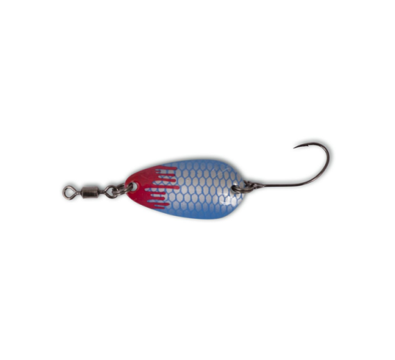 Oscilanta Magic Trout 2g 2.5cm Bloody Loony Spoon Argint/Albastru   1/buc