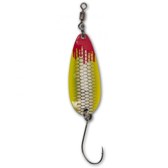 Oscilanta Magic Trout 2g 2.5cm Bloody Loony Spoon pearl/galben 1/buc