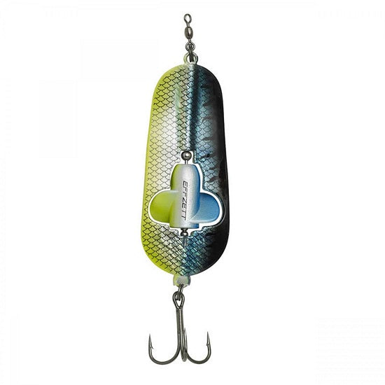 Oscilanta Rattlin 40gr 80mm DAM Effzett Blue Chartreuse UV