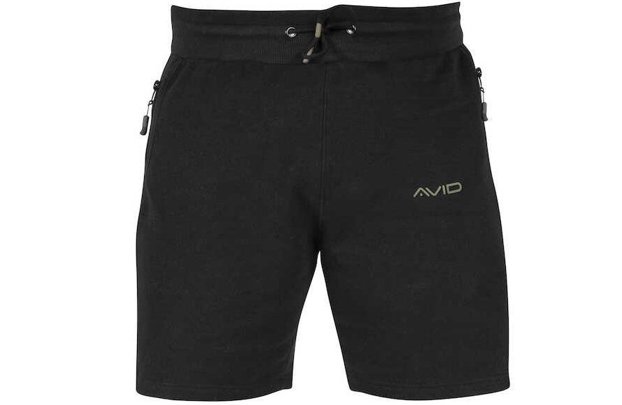 PANTALONI SCURTI AVID CARP DISTORTION BLACK JOGGER MARIME XXL