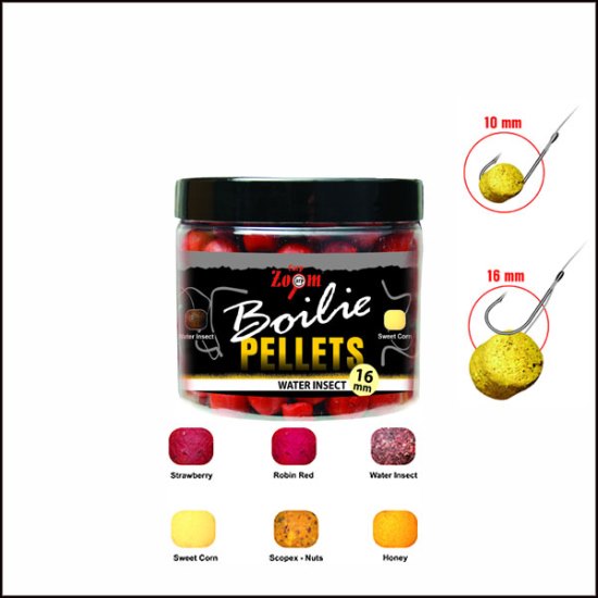 PELETE BOILIE CARP ZOOM 100GR 16 MM WATER INSECT