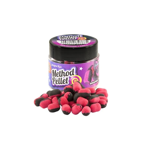 Pelete Carlig Benzar Mix Bicolor Method Pellet - Capsuni-miere